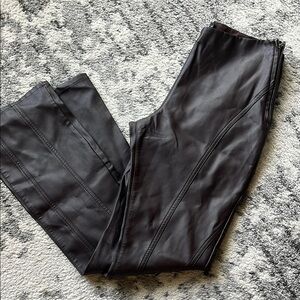 Brown Dress Pants with Flared Design